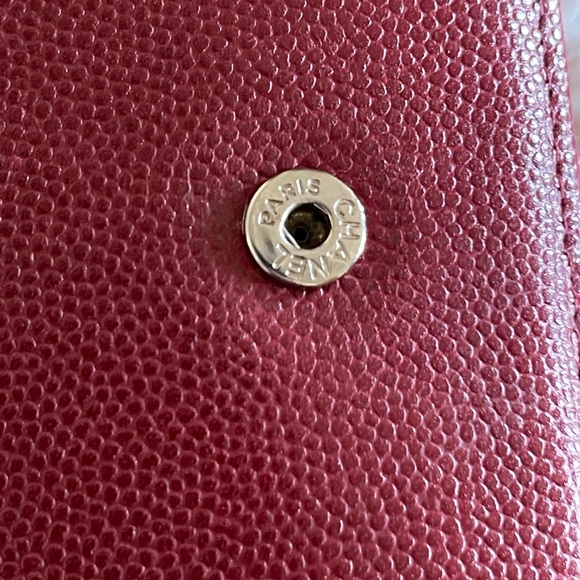🔥AUTHENTIC CHANEL🔥 Gusset Wallet Caviar Long ❤️ - Picture 6 of 10